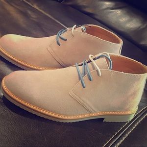 NWT Men’s Sonoma Gray Suede Dress Shoes Oxfords